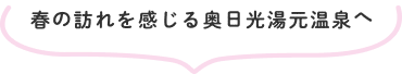 春の訪れを感じる奥日光湯元温泉へ